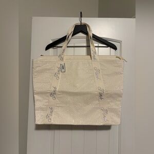 PINK Victoria's Secret Beige Tote with Branded Straps
